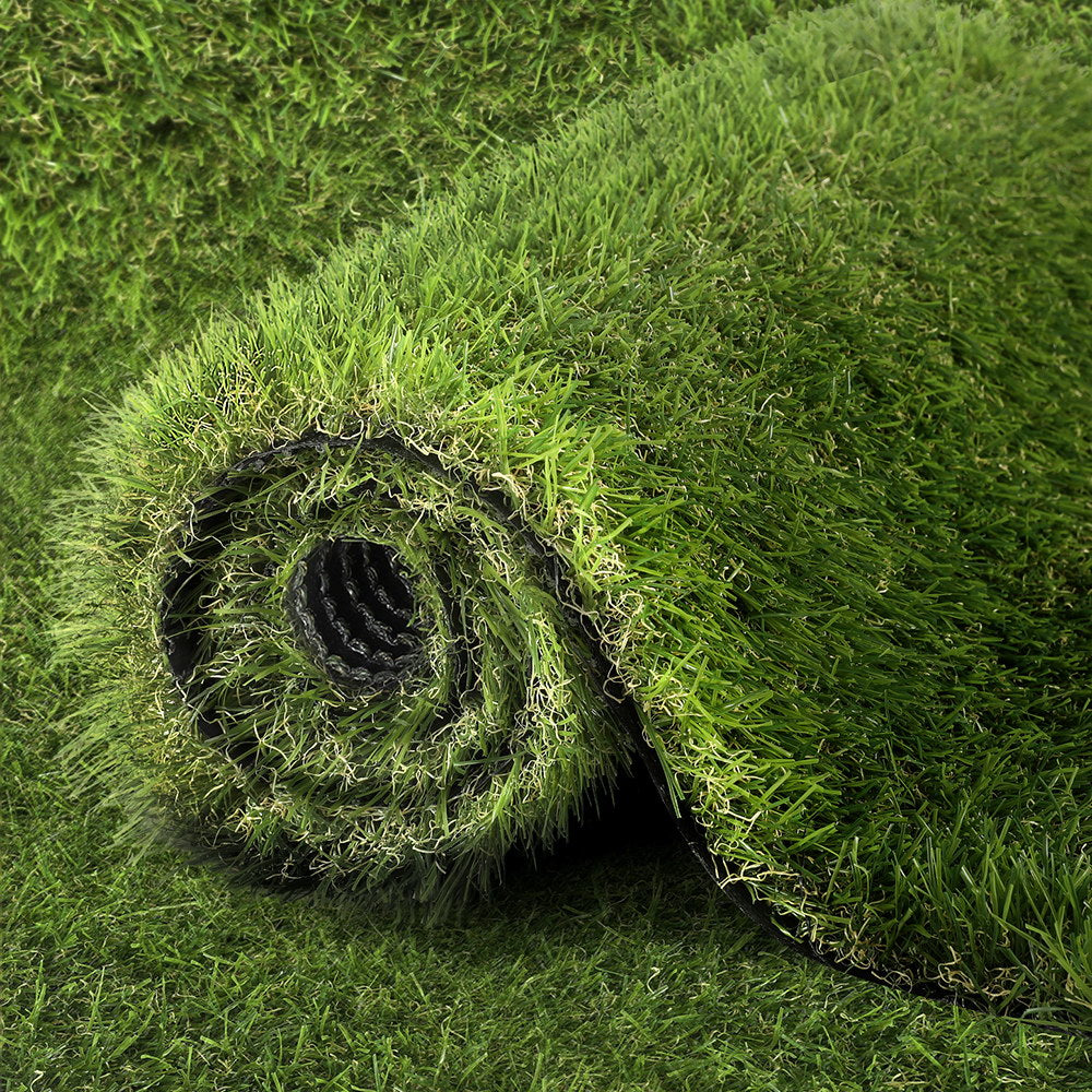 Artificial Grass: Prime Turf Artificial Grass 35mm 2mx5m Synthetic Fake Lawn Turf Plastic Plant 4-coloured