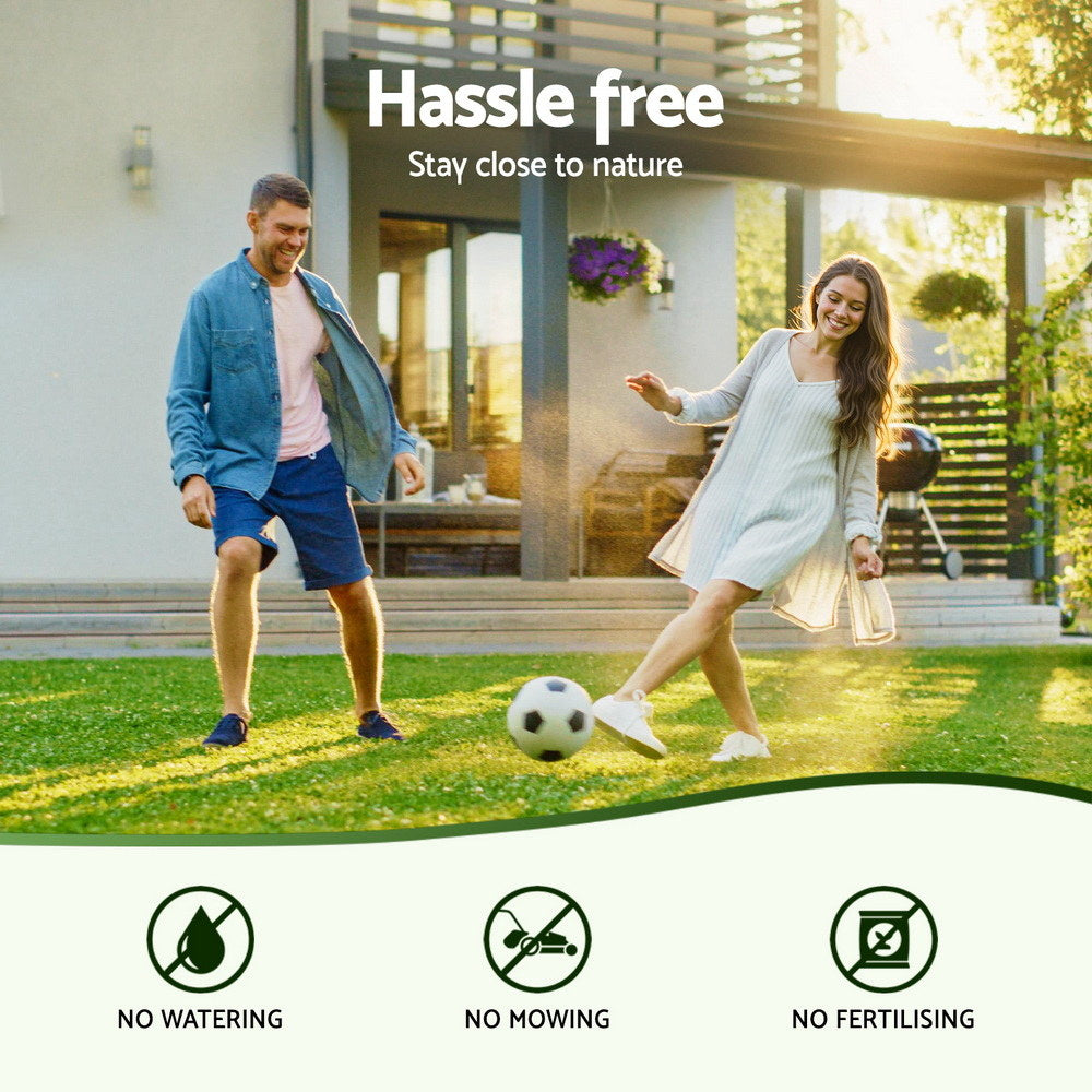 Artificial Grass: Prime Turf Artificial Grass Turf Rug Fake Grass 2 Rolls 15mm Height 50cm x 2m Indoor Outdoor Synthetic Grass Mat Carpet with Drainage Holes Plastic Plant