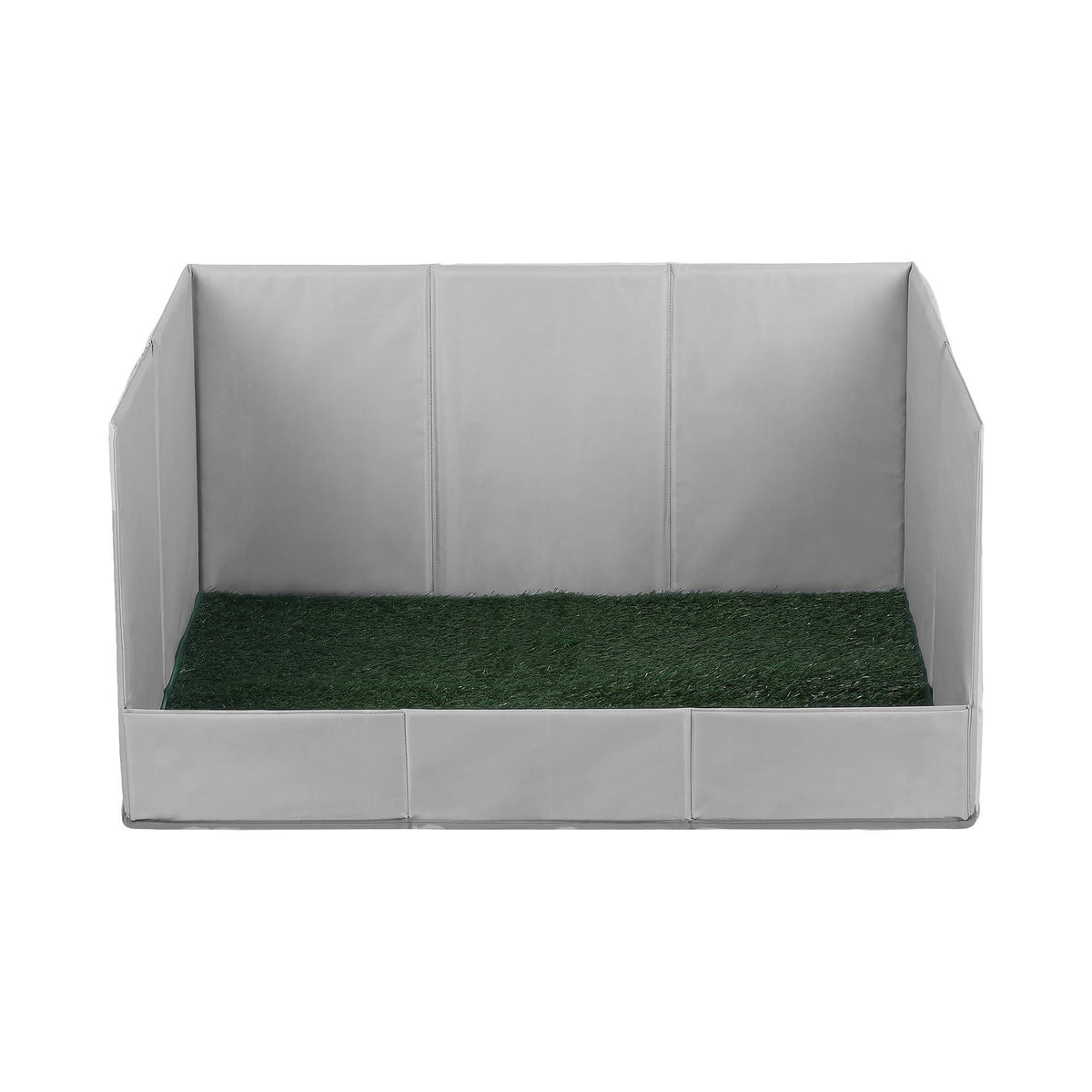 Prime Turf Foldable Dog Grass Potty Pad High Wall Tray for Apartment Balcony RV travel L