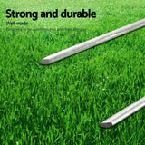 Artificial Grass: Prime Turf Artificial Grass 50pcs Synthetic Pins Fake Lawn Turf Weed Mat Pegs Joining Tape