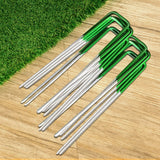 Artificial Grass: Prime Turf Artificial Grass 50pcs Synthetic Pins Fake Lawn Turf Weed Mat Pegs Joining Tape