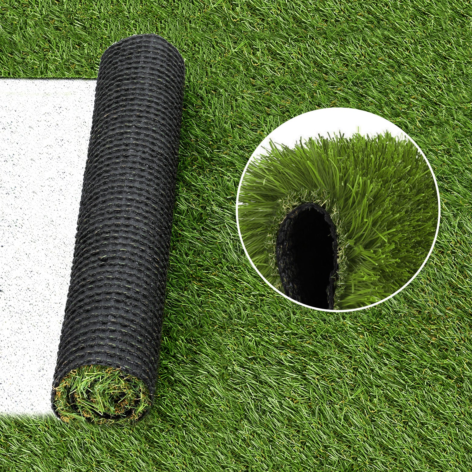 Artificial Grass: Prime Turf Artificial Grass 30mm 2mx5m Synthetic Fake Lawn Turf Plastic Plant 4-coloured