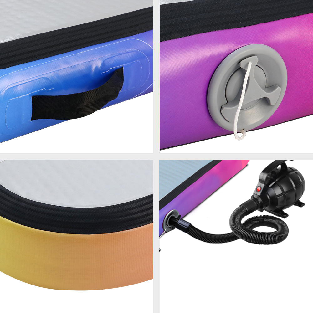 Gymnastics: Everfit 3M Air Track Gymnastics Tumbling Exercise Mat Inflatable Mats + Pump