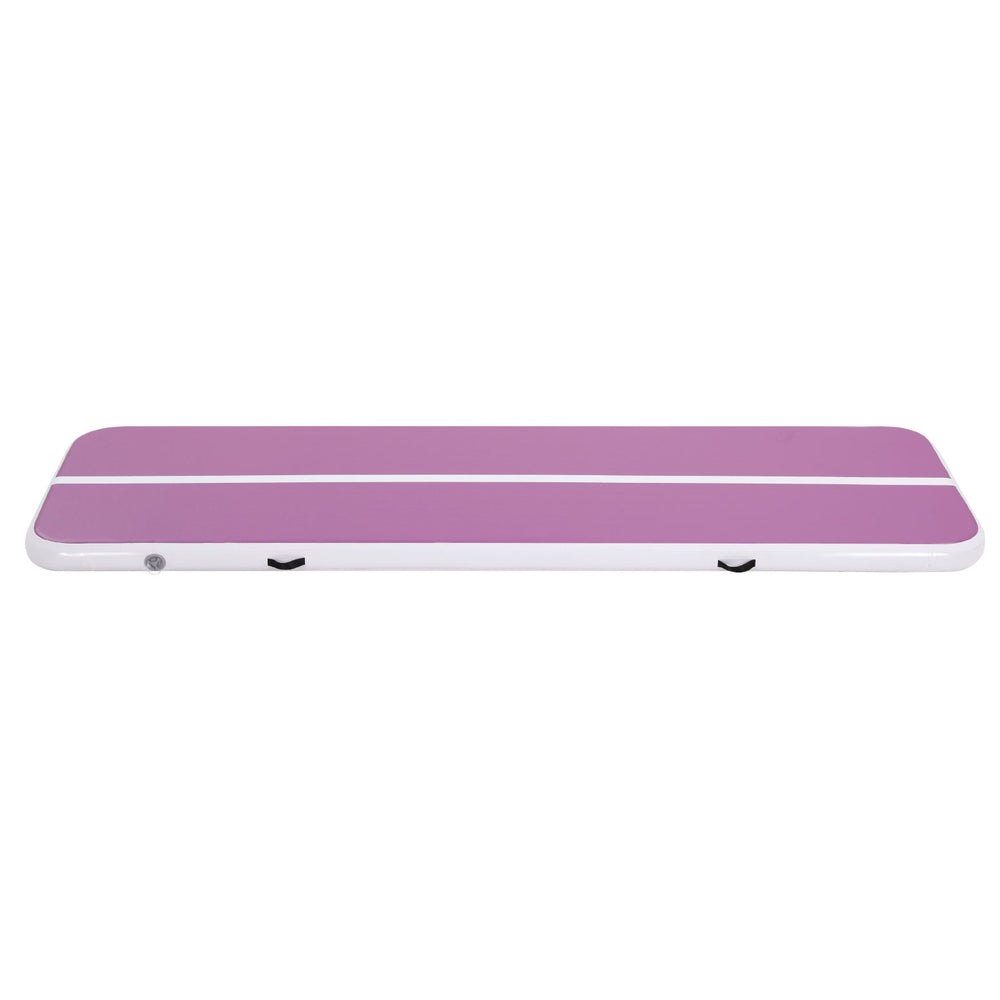 Gymnastics: Everfit 3M Air Track Gymnastics Tumbling Exercise Yoga Mat W/ Pump Inflatable Purple