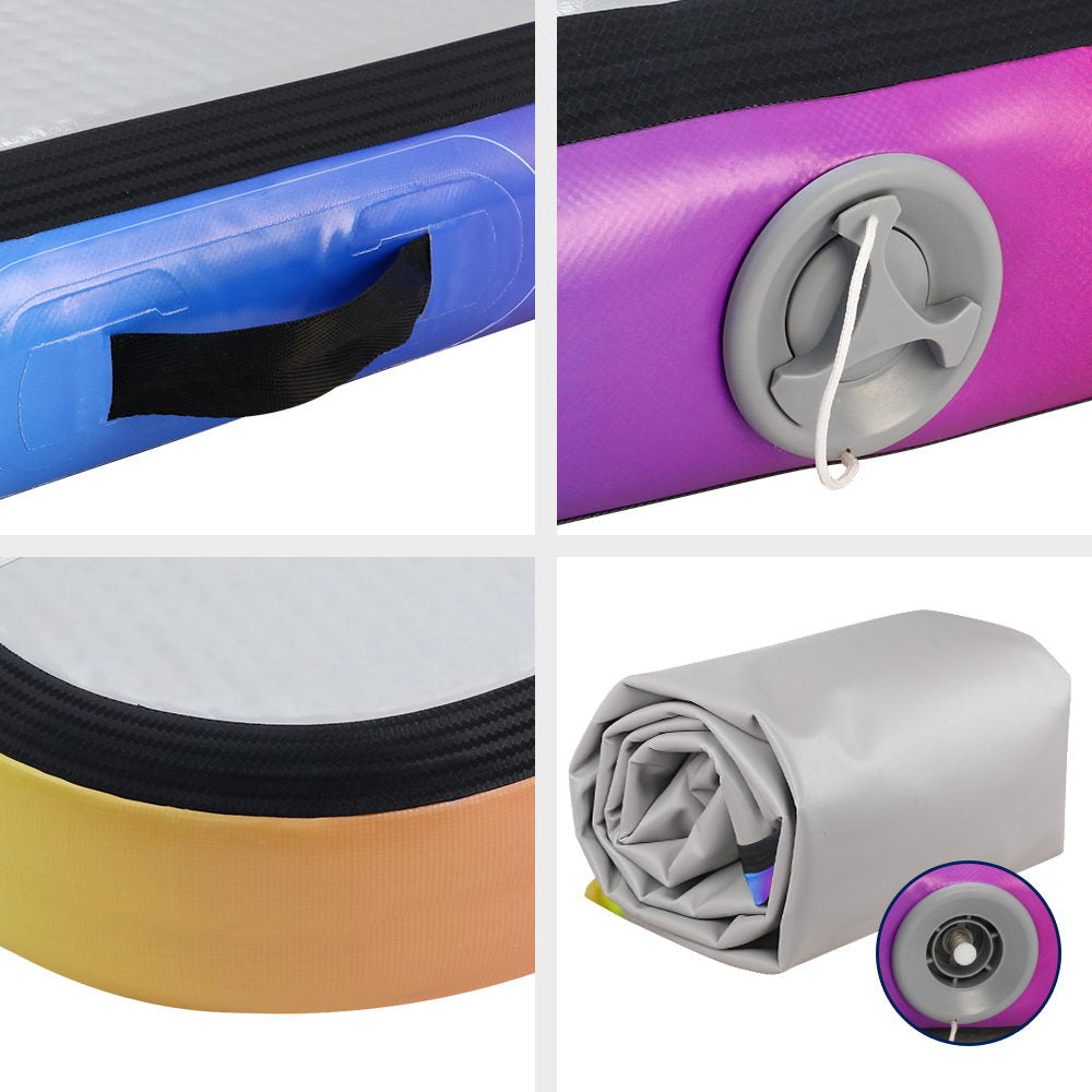 Gymnastics: Everfit 4X1M Air Track Inflatable Tumbling Mat Gymnastics Yoga Mat