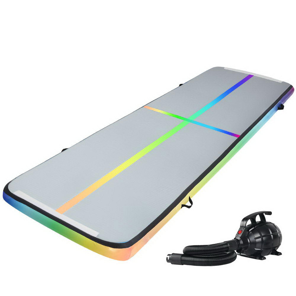 Gymnastics: Everfit 4M Air Track Gymnastics Tumbling Exercise Mat Inflatable Mats + Pump