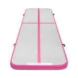 Everfit 4M Air Track Gymnastics Tumbling Exercise Cheerleading Mat Inflatable Pink