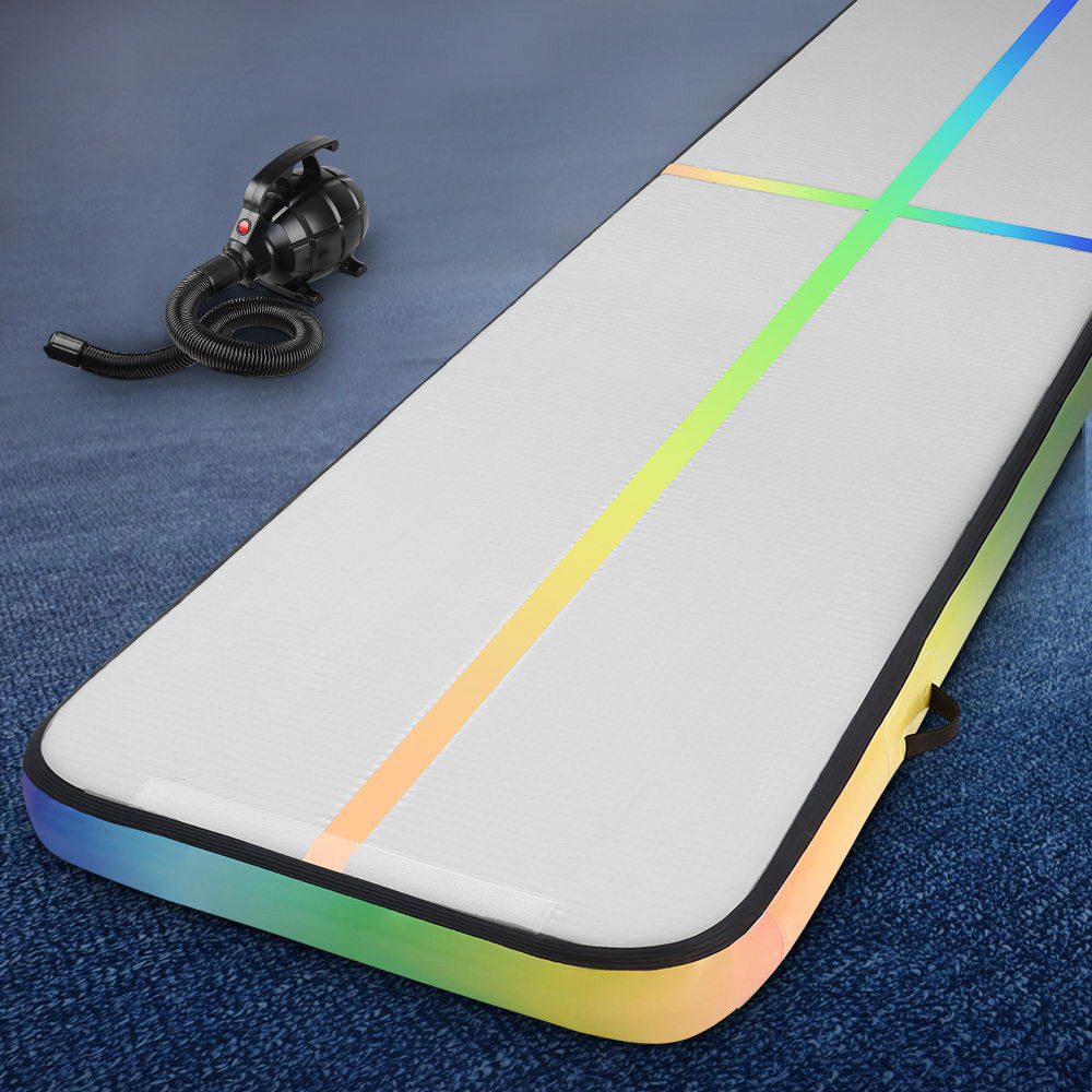 Gymnastics: Everfit 5M Air Track Gymnastics Tumbling Exercise Mat W/ Pump Inflatable Colour
