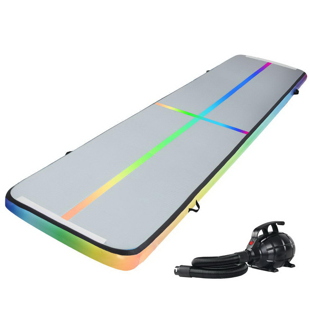 Gymnastics: Everfit 5M Air Track Gymnastics Tumbling Exercise Mat W/ Pump Inflatable Colour
