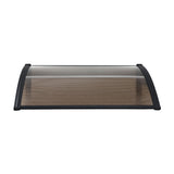 Awnings: Instahut Window Door Awning 0.8mx1m Brown