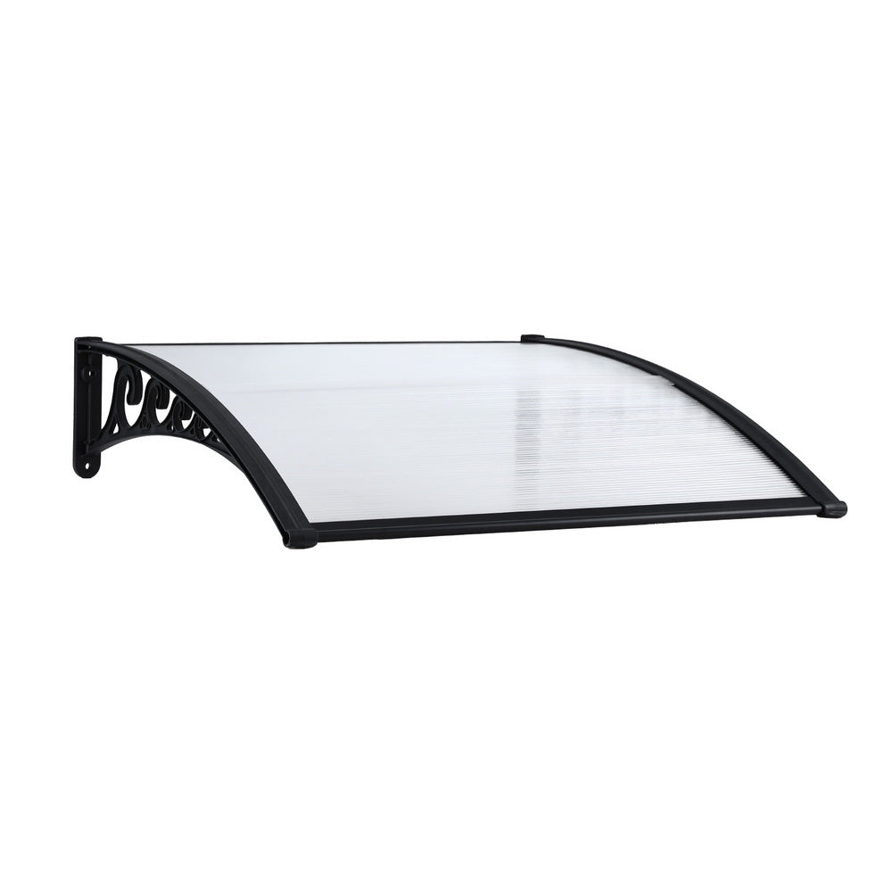 Awnings: Instahut Window Door Awning 0.8mx1m Transparent