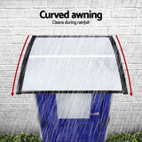 Awnings: Instahut Window Door Awning 0.8mx1m Transparent