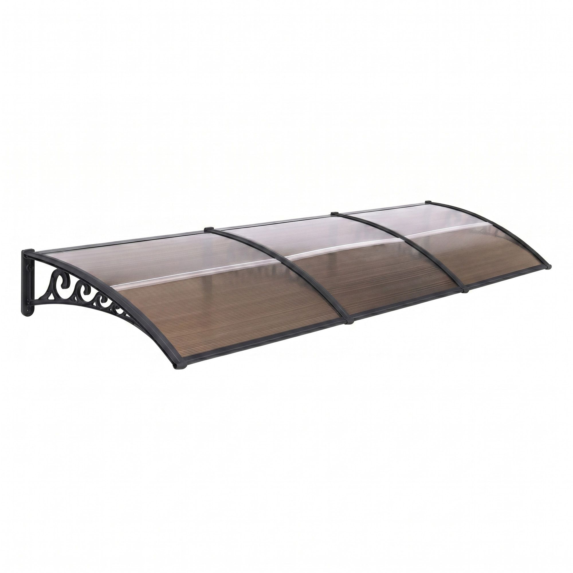 Instahut Window Door Awning 0.8mx3m Brown