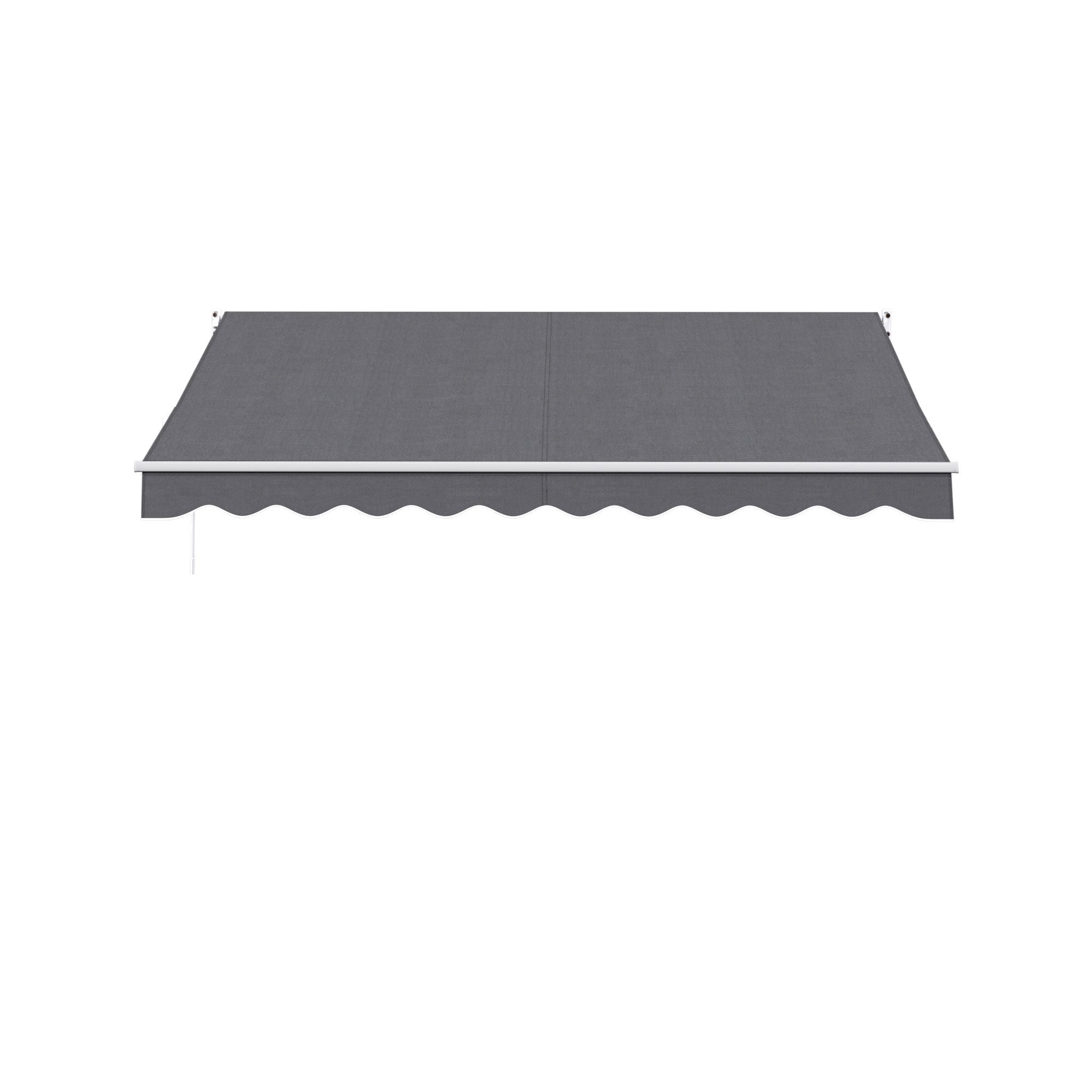 Instahut Retractable Folding Arm Awning Manual Sunshade 3.5M X 3M Grey
