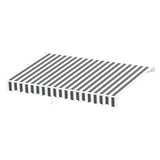 Awnings: Instahut Retractable Folding Arm Awning Manual Sunshade 4Mx3M Grey White