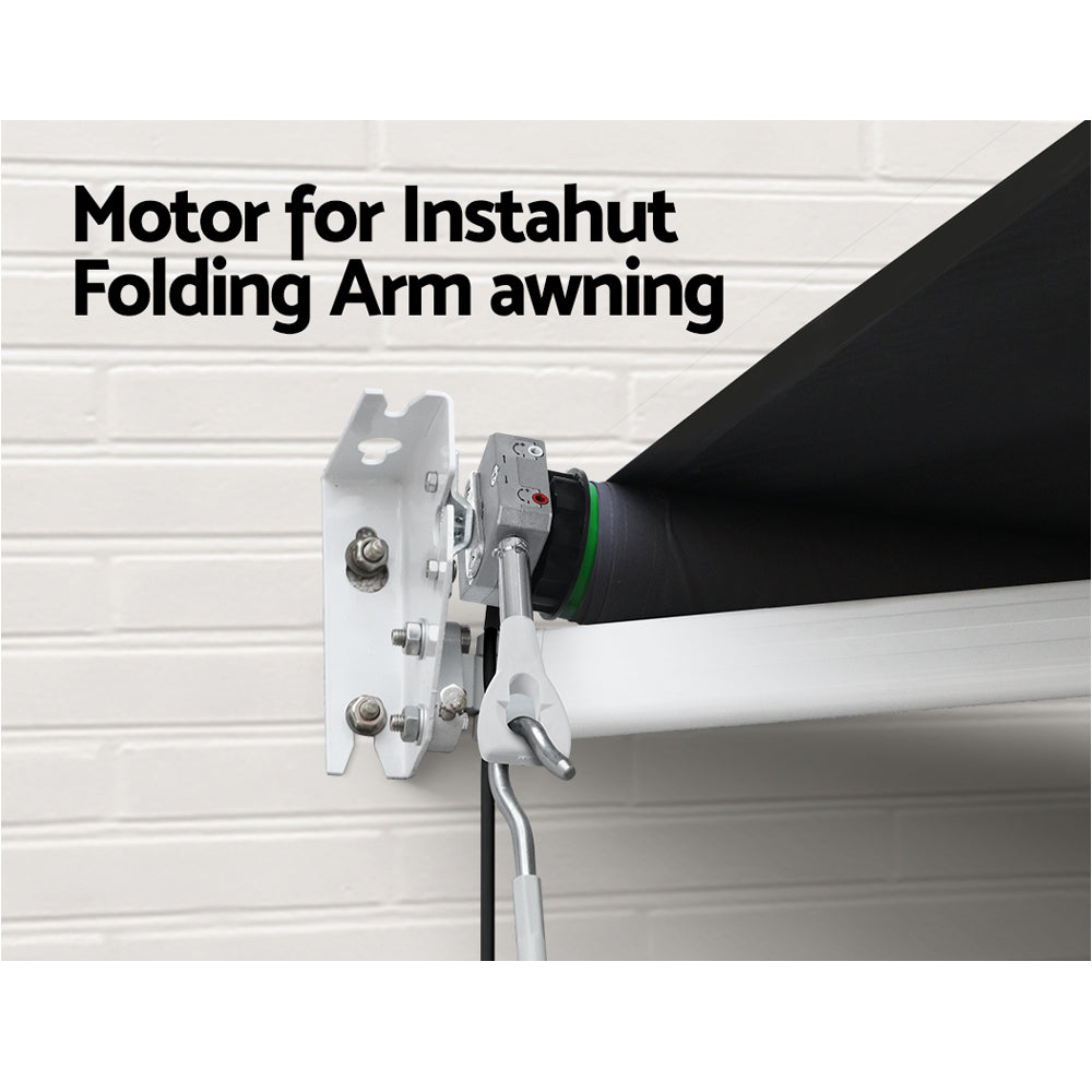 Awnings: Instahut 230V Folding Arm Awning Replacement Motor with remote 40NM