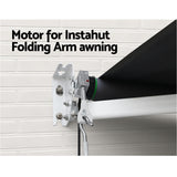 Awnings: Instahut 230V Folding Arm Awning Replacement Motor with remote 40NM