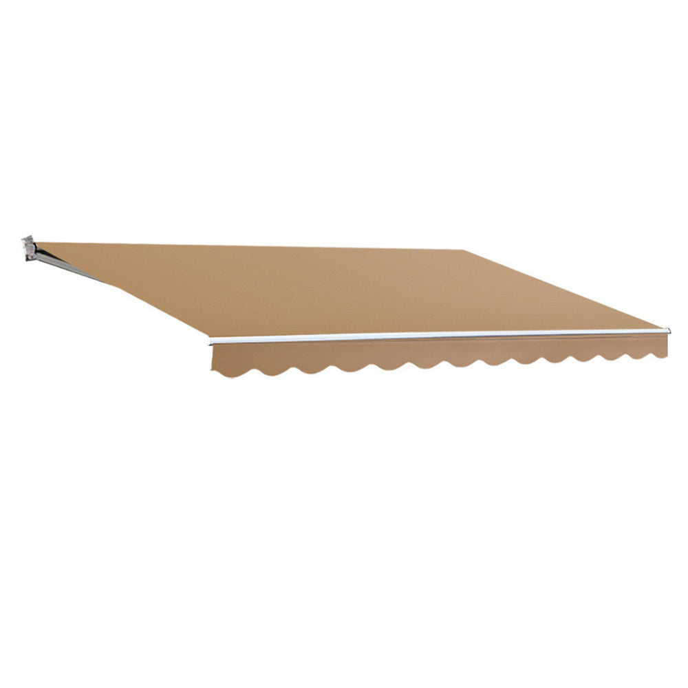 Awnings: Instahut Retractable Folding Arm Awning Motorised Remoter Sunshade 2.5Mx2M Beige