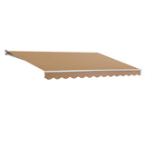 Awnings: Instahut Retractable Folding Arm Awning Motorised Remoter Sunshade 2.5Mx2M Beige