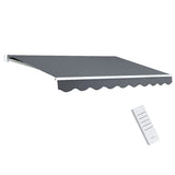Awnings: Instahut Retractable Folding Arm Awning Motorised Sunshade 3Mx2.5M Grey