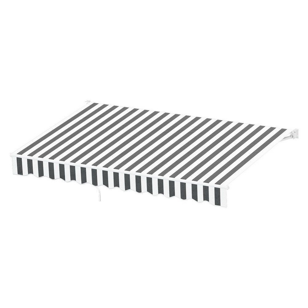 Awnings: Instahut Retractable Folding Arm Awning Motorised Sunshade 3Mx2.5M Grey White