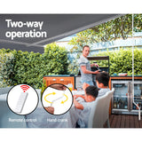 Awnings: Instahut Retractable Folding Arm Awning Motorised Sunshade 3Mx2.5M Pearl Grey