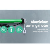 Awnings: Instahut Retractable Folding Arm Awning Motorised Sunshade 4.5Mx3M Grey
