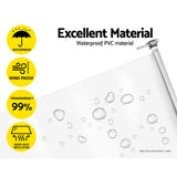 Instahut 1.2X2.4M Outdoor Blinds Clear Roll Down Awning Retractable Outdoor Blinds Water Wind Proof Transparent