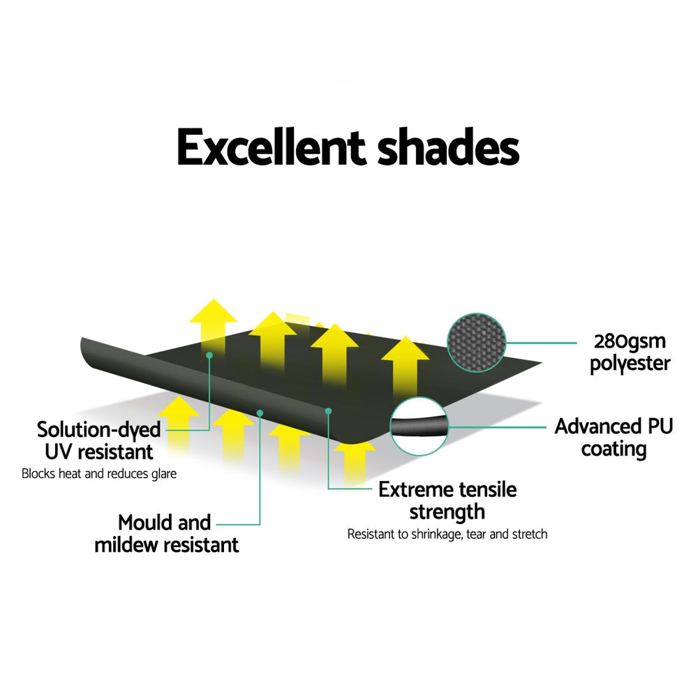 Awnings: Instahut Window Fixed Pivot Arm Awning Outdoor Blinds Retractable Canopy1.5X2.1M
