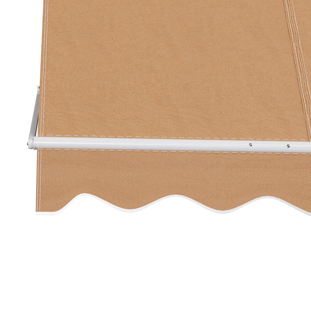 Awnings: Instahut Window Fixed Pivot Arm Awning Outdoor Retractable Canopy 2.1X2.1M Beige