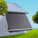Awnings: Instahut Window Fixed Pivot Arm Awning Patio Outdoor Blinds Retractable 2.8X2.1M