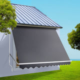 Awnings: Instahut Window Fixed Pivot Arm Awning Outdoor Blinds Retractable Canopy3.1X2.1M