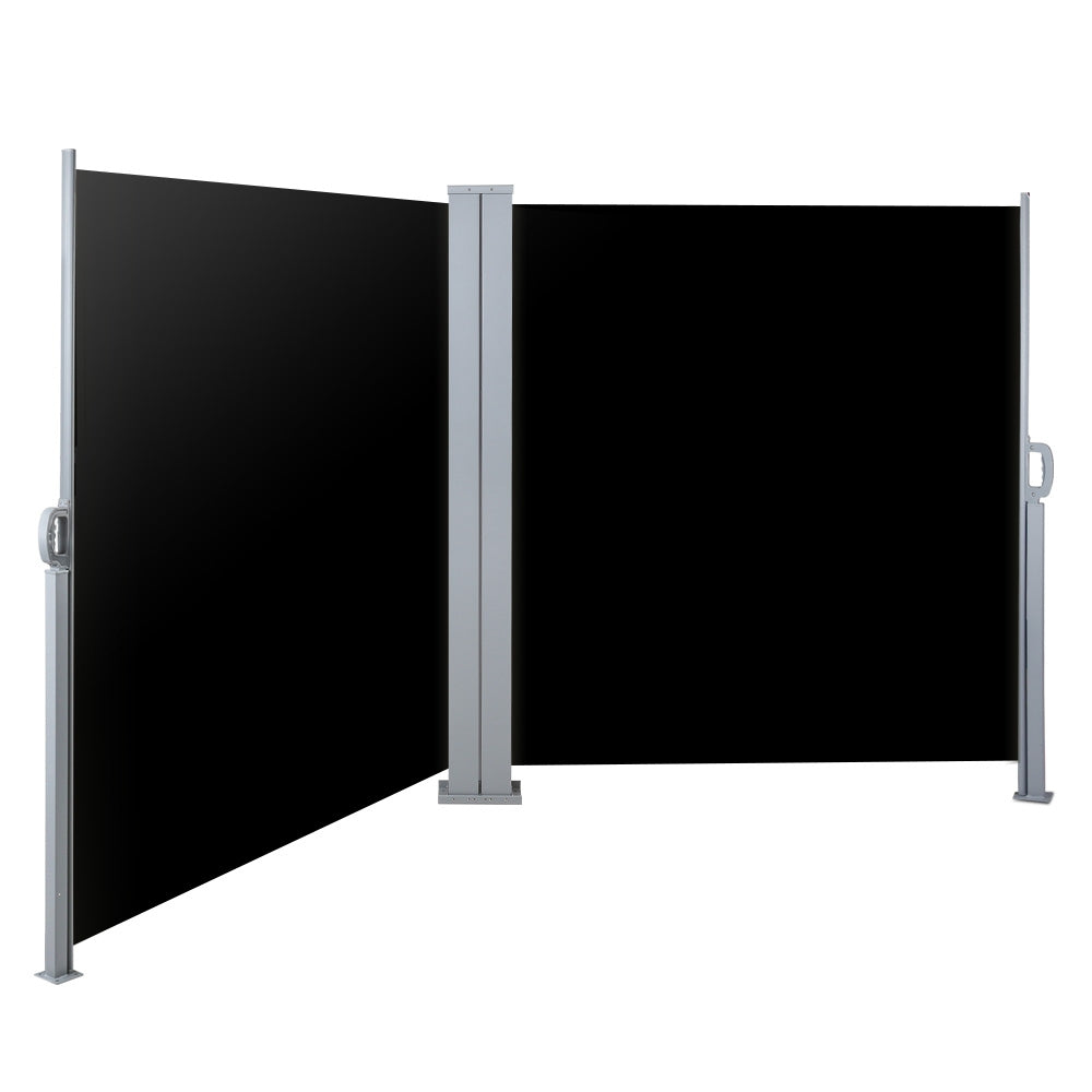 Awnings: Instahut Side Awning Outdoor Blinds Sun Shade Retractable Screen 2X6M BK