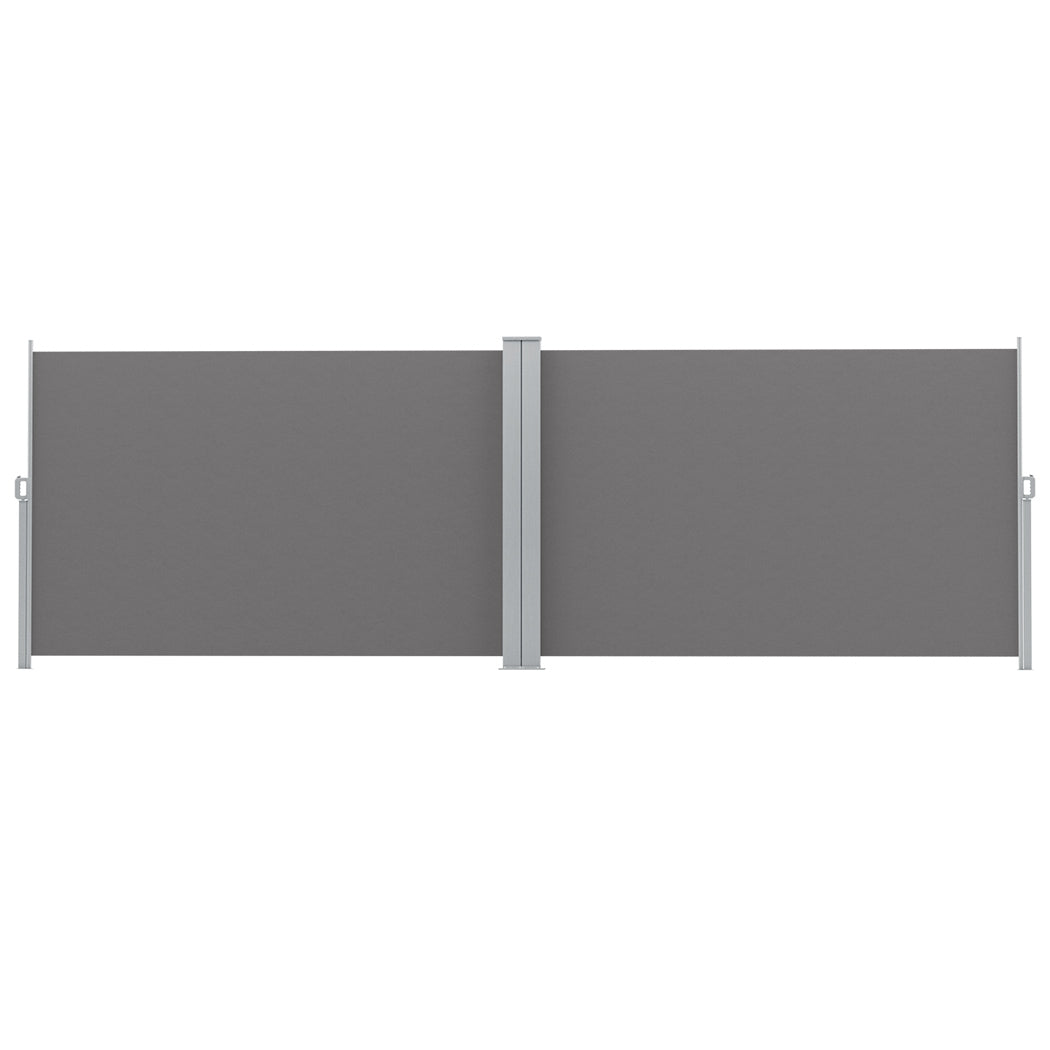 Awnings: Instahut Side Awning Sun Shade Outdoor Retractable Privacy Screen 2X6M Grey