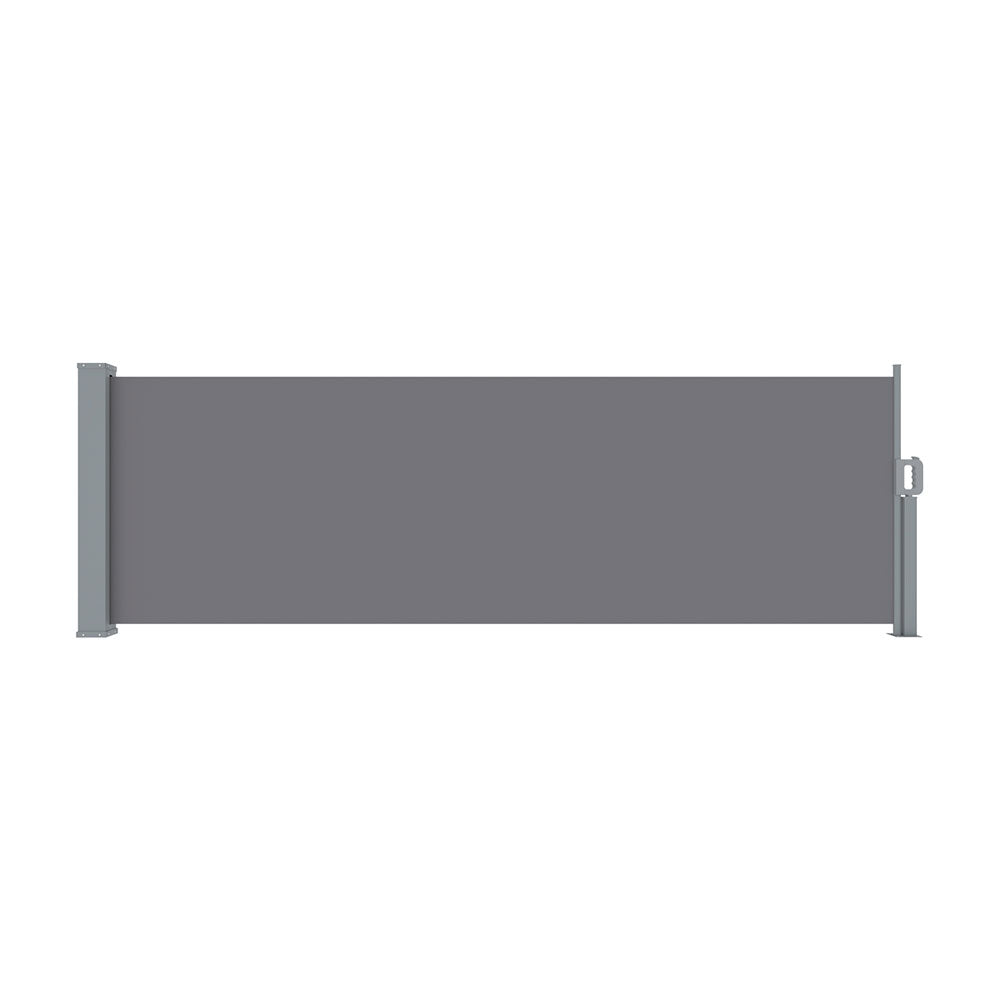 Awnings: Instahut Side Awning Sun Shade Outdoor Blinds Retractable Screen 1X3M Grey