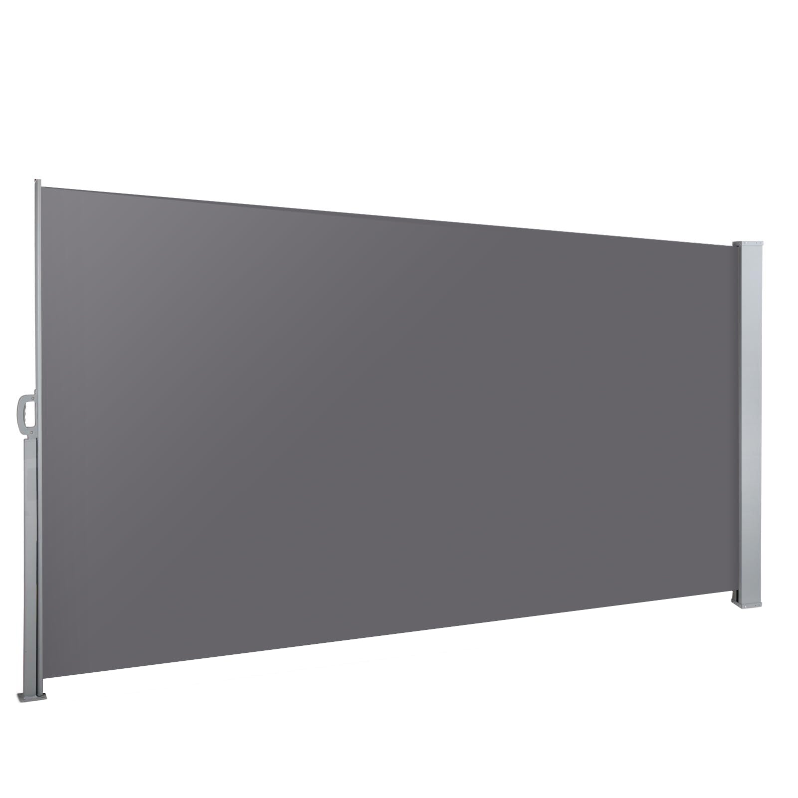 Awnings: Instahut Side Awning Sun Shade Outdoor Blinds Retractable Screen 1.4X3M GR