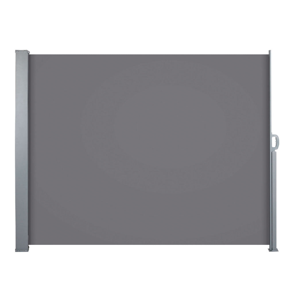 Awnings: Instahut Side Awning Sun Shade Outdoor Blinds Retractable Screen 1.4X3M GR