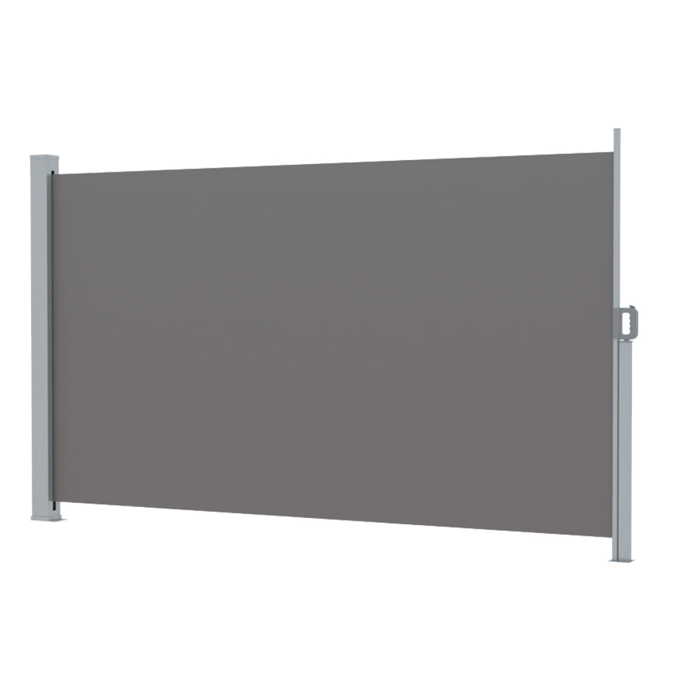 Awnings: Instahut Side Awning Sun Shade Outdoor Retractable Privacy Screen 1.8X3M Grey
