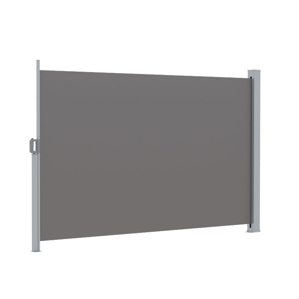 Awnings: Instahut Side Awning Sun Shade Outdoor Retractable Privacy Screen 1.8X3M Grey