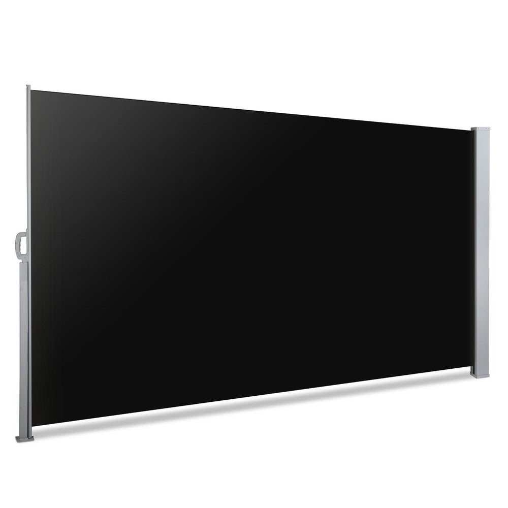 Awnings: Instahut Side Awning Sun Shade Outdoor Retractable Privacy Screen 2X3M Black