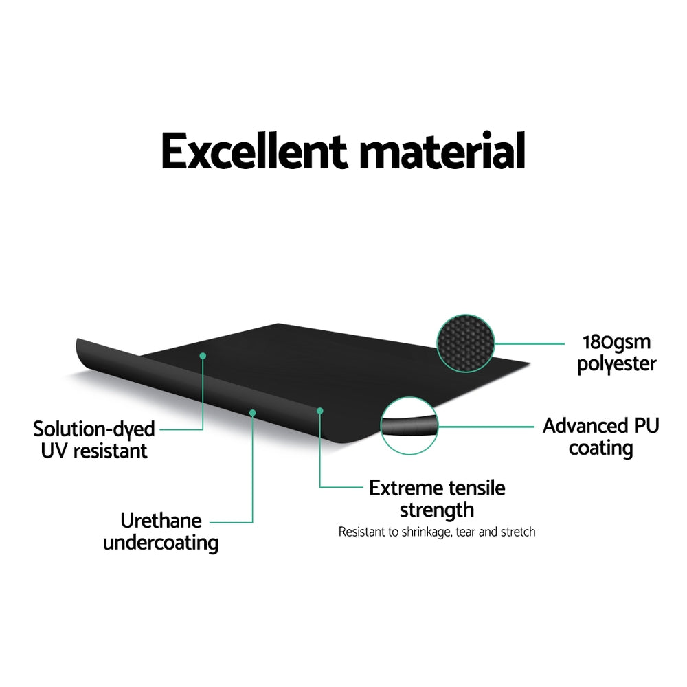 Awnings: Instahut Side Awning Sun Shade Outdoor Retractable Privacy Screen 2X3M Black X2