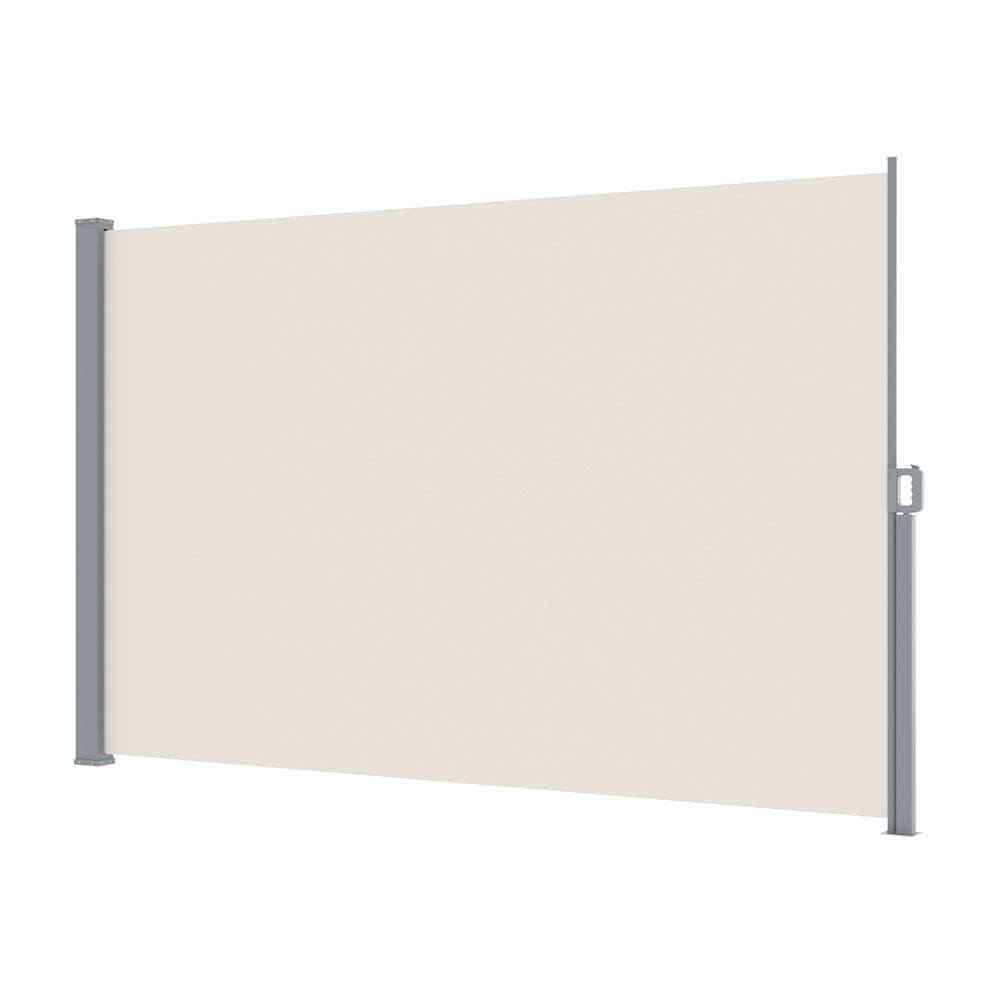 Awnings: Instahut Side Awning Sun Shade Outdoor Blinds Retractable Screen 2X3M Cream