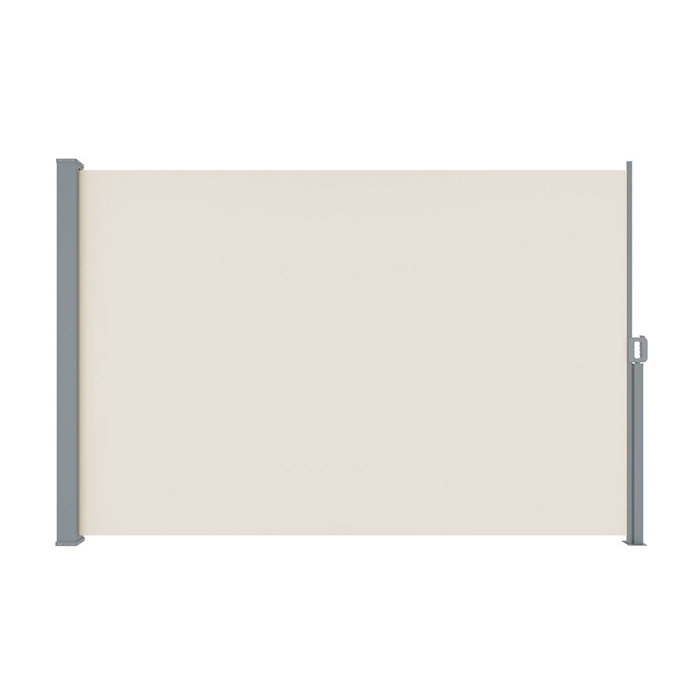 Awnings: Instahut Side Awning Sun Shade Outdoor Blinds Retractable Screen 2X3M Cream