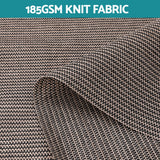 Awnings: Instahut 3X2.5M Outdoor Blinds Awning Roll Down Retractable Knit Fabric Outdoor Blinds Window Shade Brown