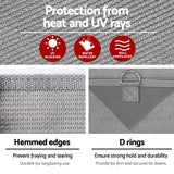 Weisshorn 18ft Caravan Awning Fabric & Privacy Screen RV Roll Out Sun Shade 5.2M