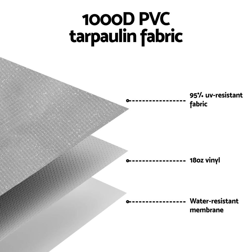 Awnings: Weisshorn 15ft Caravan Awning RV Replacement Fabric 4.32M x 2.42M