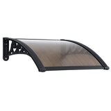 Awnings: Instahut Window Awning Drainage 0.6mx0.6m Outdoor Brown