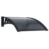 Awnings: Instahut Window Awning Drainage 0.6mx0.6m Outdoor Grey