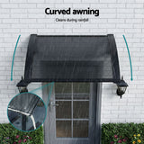 Awnings: Instahut Window Awning Drainage 0.6mx0.6m Outdoor Grey