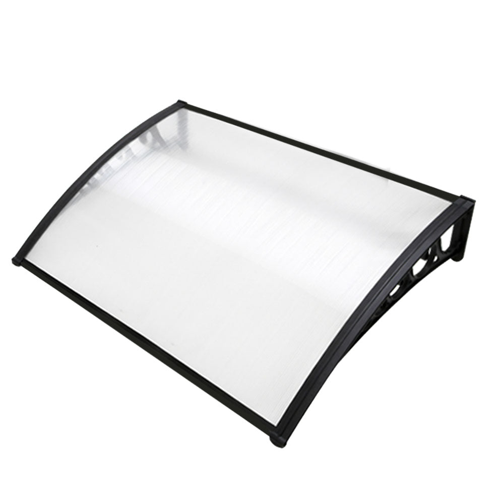 Awnings: Instahut Window Door Awning 1mx1.2m Transparent